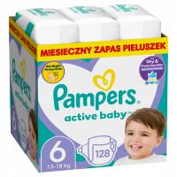 Pampers Active Baby 6 128 шт. 13-18 кг пеленки