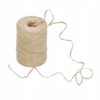 Sznurek ozdobny jutowy naturalny CIENKI wstążka naturalna EKO 50g 72m