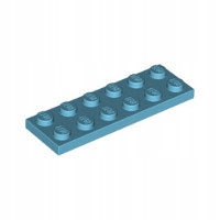 LEGO Płytka 2x6 3795 6146926 Med Azure New