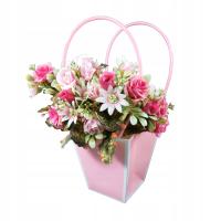 Torebka na kwiaty 37 cm prezentowa kwiatowa Walentynki ślub Dzień Matki