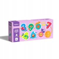 Mideer Gra w nawlekanie sznurka dla dzieci Matematyka i liczby 12 elementów