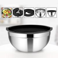 ZESTAW MISEK KUCHENNYCH 5SZT STAL NIERDZEWNA 4.5L-1.1L DO ŻYWNOŚCI