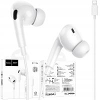 Słuchawki przewodowe Hoco M111 Pro dokanałowe białe do Apple 1,20 m