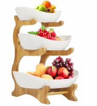 Трехслойная Керамическая Миска Для Фруктов