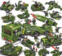 DUŻY ZESTAW KLOCKI ŻOŁNIERZE WOJSKO CIĘŻARÓWKA WOJSKOWA AKCESORIA NOWOŚĆ