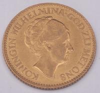 Złota moneta 10 guldenów Wilhelmina, 1932