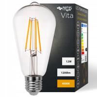 Żarówka LED E27 FILAMENT EDISON RETRO OZDOBNA 12W