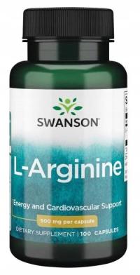 Swanson L-аргинин 500 мг аргинин мышцы либидо секс метаболизм 100 капс