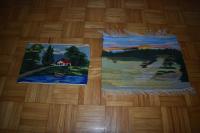 СТАРЫЙ ТКАНЫЙ ШЕРСТЯНОЙ СКАНДИНАВСКИЙ НАБОР КИЛИМОВ