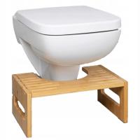 PODNÓŻEK TOALETOWY PODEST ŁAZIENKOWY SCHODEK BAMBUSOWY STOŁEK DREWNIANY