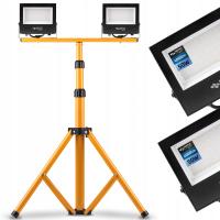 Комплект галогенной светодиодной лампы штатив 2X50W 4500K строительный рабочий прожектор