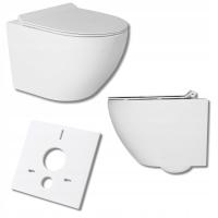 Унитаз подвесной унитаз подвесной без оправы белый безрукавный VIA Board