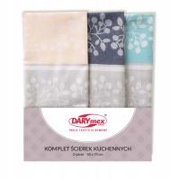 Komplet zestaw 3 ścierek kuchennych Perełka 50x70 BAWEŁNA