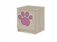 Детская тумбочка BOO sonoma собачья лапа розы