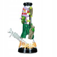 Bongo szklane fluorescencyjne Halloween 25 cm 14,5 mm