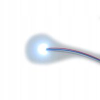 Dioda LED 0402 3v biała zimna + rezystor