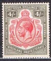 Kol.bryt. Nyasaland 1921, SG 119, 28 GBP