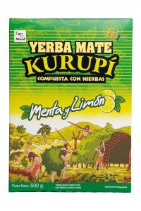 Yerba Mate Kurupi Compuesta Menta Limon 500g Paragwaj 0,5kg MIĘTA CYTRYNA