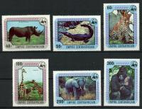Republika Środkowoafrykańska** Mi. 532-37 Zwierzęta WWF 36€