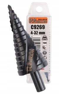 Спиральное ступенчатое коническое сверло 4-32 мм C9269 RICHMANN