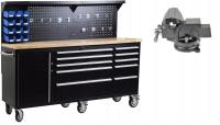 Верстак тележка для инструментов шкаф для мастерской 215 см тиски
