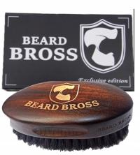 Щетка для бороды борода BROSS щетина кабана дерево