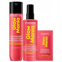 Matrix Glow Mania Szampon, Termoochronna Odżywka w Sprayu 250ml + GRATIS