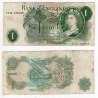 WIELKA BRYTANIA / ANGLIA 1966-70 1 POUND