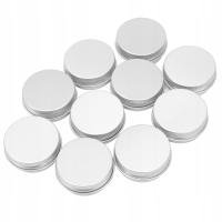 10 SZTUK ALUMINIOWE PUSZKI PUSZKI OKRĄGŁE