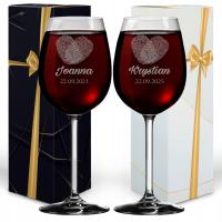 СВАДЕБНЫЙ ПОДАРОК БОКАЛЫ ДЛЯ ВИНА С ГРАВИРОВКОЙ ПОДАРОК СВАДЬБА ЮБИЛЕЙ ДЛЯ ПАРЫ