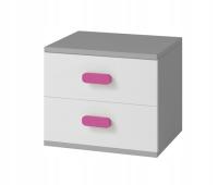 Meble Młodzieżowe Stolik nocny Szary WHITE 22
