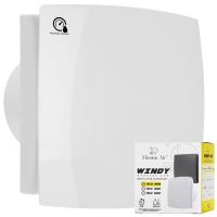 Лифт вентилятор для ванной комнаты 100 H T белый бесшумный таймер датчик влажности