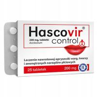 Hascovir Control lek na oryszczkę Herpes skwarki 25x