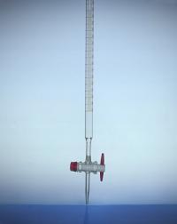 biureta prosta kran PTFE skala brąz kl B 010ml