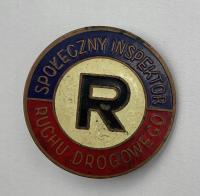 Odznaka Społeczny Inspektor Ruchu Drogowego Milicja