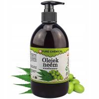 OLEJEK NEEM NIERAFINOWANY NATURALNY TŁOCZONY NA ZIMNO + DOZOWNIK 500ml 0,5l