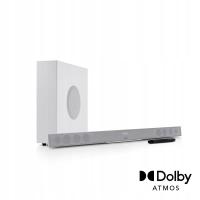 Soundbar Teufel CINEBAR 11 dla Dolby Atmos, zestaw 2.1, subwoofer, biały