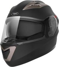 Мотоциклетный шлем с двойным солнцезащитным козырьком матовый черный L