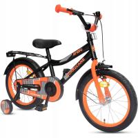 Детский велосипед 16 дюймов для мальчика enero HURRICANE боковые колеса