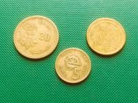 MAROKO Nowsze - Zestaw 3 monet 5 10 20 santimat FAO 1974 1987 2002 k9