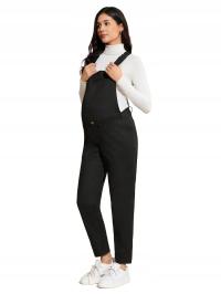 Shein ogrodniczki ciążowe czarny