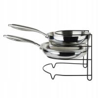 Stojak na patelnie regał półka kuchenna organizer na pokrywki do szafy 0671