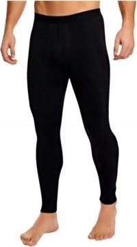 Męskie legginsy kalesony termiczne czarne rozmiar M/L 2 sztuki