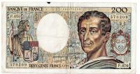 Banknot, Francja 200 franków 1989