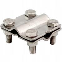 Перекрестный соединитель для провода Бондаря / нержавеющего держателя молнии 4 винта