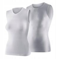 Брубек Майка базовый слой круглый без рукавов белый