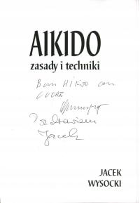 AIKIDO ZASADY I TECHNIKI WYSOCKI + AUTOGRAF + DVD