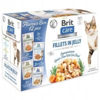 BRIT CARE CAT FLAVOUR BOX IN JELLY POUNCH MOKRA KARMA DLA KOTA 12x85g