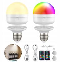 2 SZT. ŻARÓWKA LED E27 Z PILOTEM, MAGNETYCZNE OŚWIETLENIE DO LAMP STOŁOWYCH