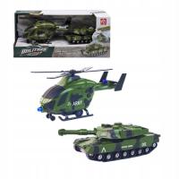 ZESTAW CZOŁG I HELIKOPTER ŚWIATŁO DŹWIĘK